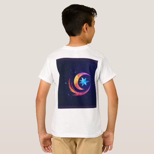 "Speelse Prints: Stijlvolle Jongens T-shirts Colle (Achterkant volledig)