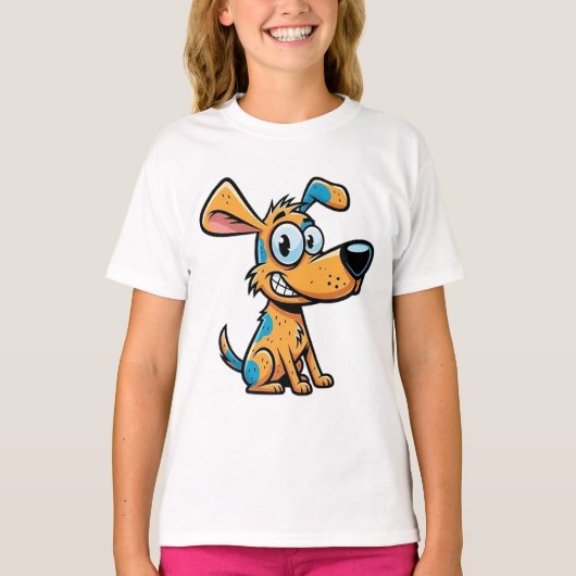 Speelse Pup Kids Pullover Hoodie (Voorkant)