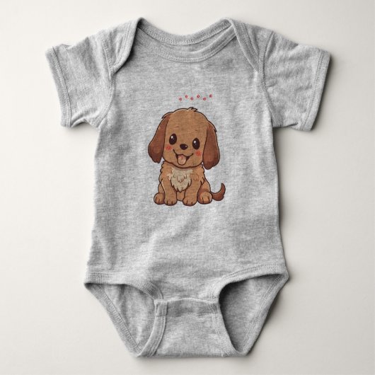 Speelse Puppies Baby Bodysuit (Voorkant)