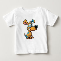 Speelse Puppy Baby Fijne Jersey T-Shirt