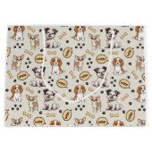 Speelse Puppyparel Groot Cadeauzakje (Voorkant)