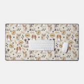Speelse Puppytentoonstelling Bureaumat (Keyboard & Muis)