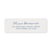 Speelse Retouradressticker voor Bruiloftsfeest Etiket (Voorkant)