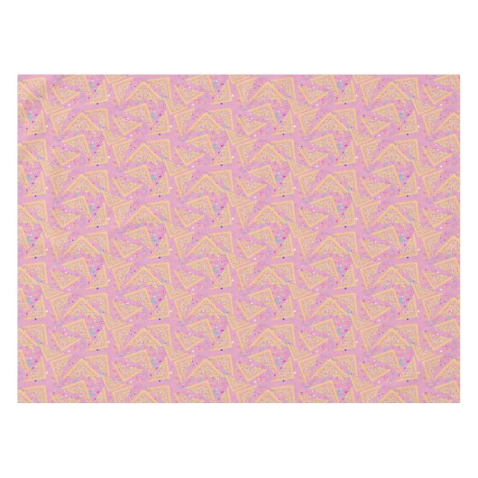 Speelse Retro Fairy Brood Patroon Party Tafelkleed (Voorkant (Horizontaal))