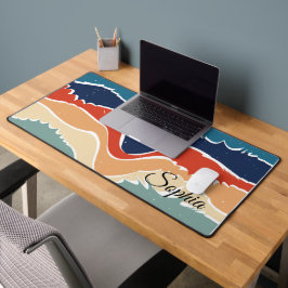 Speelse Retro Regenboog Strepen voor Custom Produc Bureaumat