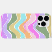 Speelse Retro Regenboog Strepen voor Custom Produc Case-Mate iPhone Case (Achterkant (horizontaal))