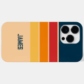 Speelse Retro Regenboog Strepen voor Custom Produc Case-Mate iPhone Case (Achterkant (horizontaal))