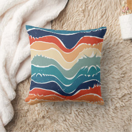 Speelse Retro Regenboog Strepen voor Custom Produc Kussen