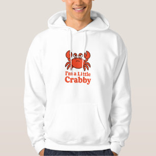 Speelse rode krab - "Ik ben een beetje crabby" Hum Hoodie