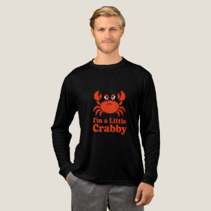 Speelse Rode Krab – “Ik ben een Beetje Kribbig” Hu Tri-Blend Shirt