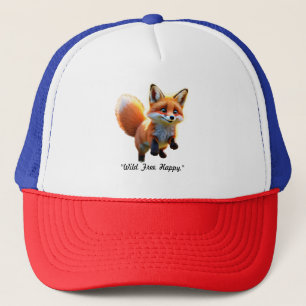 Speelse rode vos trucker pet