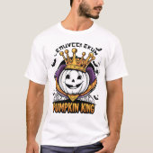 Speelse Royalty van de Pompoen Koning T-shirt (Voorkant)