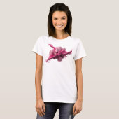 Speelse Roze Abstracte Kubussen Custom Shirt (Voorkant volledig)