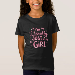 "Speelse roze verklaring" T-shirt