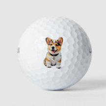 Speelse Schattige Leuke Corgi Golfballen Hondenlie