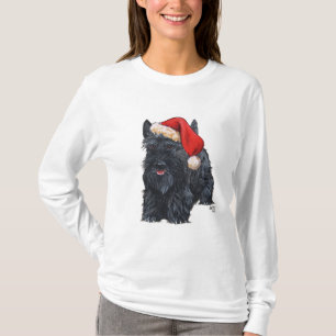 Speelse Scottie Kerstmis T-shirt