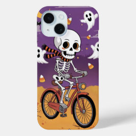 Speelse Skeleton Ghost Halloween iPhone / iPad hoe