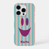 Speelse Smiley Face iPhone Hoesje (Achterkant)