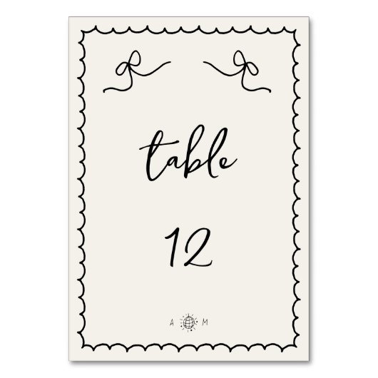 Speelse speelse retro handgetekende Franse bruilof Kaart (Achterkant)