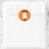 Speelse spook "Ik bedoel Boo" Sticker (Tas)