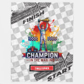 Speelse Sport Auto Deken Formula 1 Boy Gift (Voorkant)