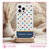Speelse Stippen Monogram Case-Mate iPhone Case