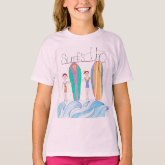 Speelse Surfs Up T-shirt voor kinderen