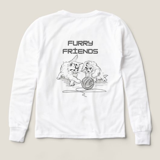 Speelse Thread Tango - Twee Kittens in het spel (Achterkant)