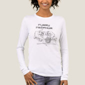 Speelse Thread Tango - Twee Kittens in het spel Tri-Blend Shirt (Voorkant volledig)