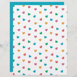Speelse Tiny Heart Pattern Scrapbook Paper