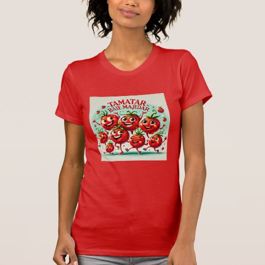 Speelse Tomato Fun T-Shirt – levendig en vrolijk (Voorkant)