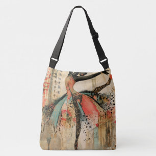 Speelse vioolmuziek Kantwerk ballerina Crossbody Tas