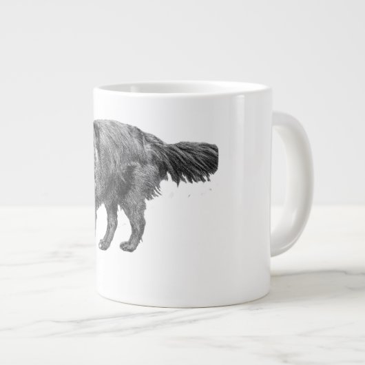 Speelse vonk in de herfstlucht extra grote beker (Voorkant rechts)