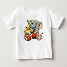 Speelse vrienden: Cartoon Elephant and Duck