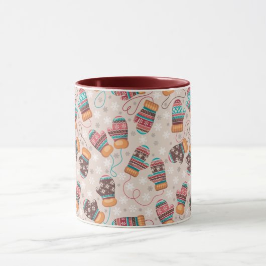 Speelse wanten mok (Midden)