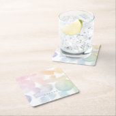 Speelse Waterverf Patroon Papier Onderzetters (Insitu)