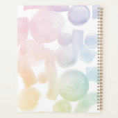 Speelse Waterverf Patroon Planner met Naam (Achterkant)