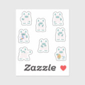 Speelse Yeti Sticker Sheet (Vel)