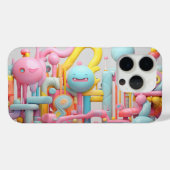 Speelse zachte vormen in pastels Case-Mate iPhone case (Achterkant (horizontaal))