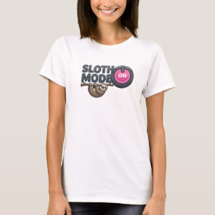 Speelse Zilver LUIAARD MODUS AAN Aangepaste Creati T-shirt