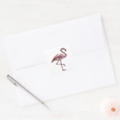 Speelse zilveren abstracte decal sticker kunst (Envelop)