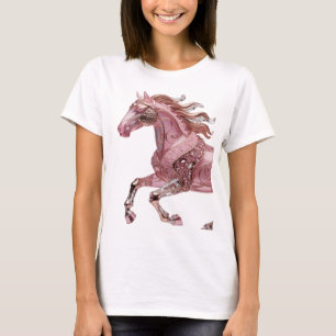 Speelse Zilveren ABSTRACTE KUNST Artistiek Motief T-shirt