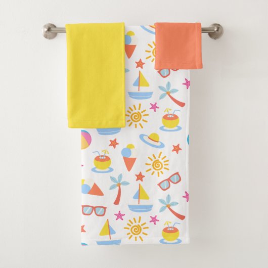 Speelse zomer bad handdoek (Insitu)