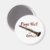 Speelt goed met anderen Clarinet Magneet (Voorkant / Achterkant)