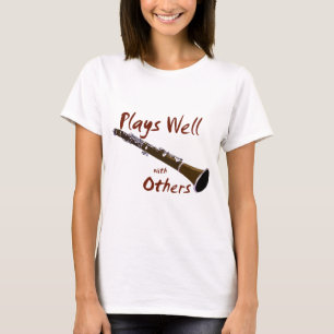 Speelt goed met anderen Clarinet T-shirt