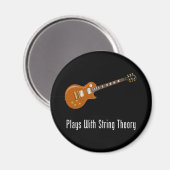 Speelt met snaartheorie - Gitaar Magneet (Voorkant / Achterkant)