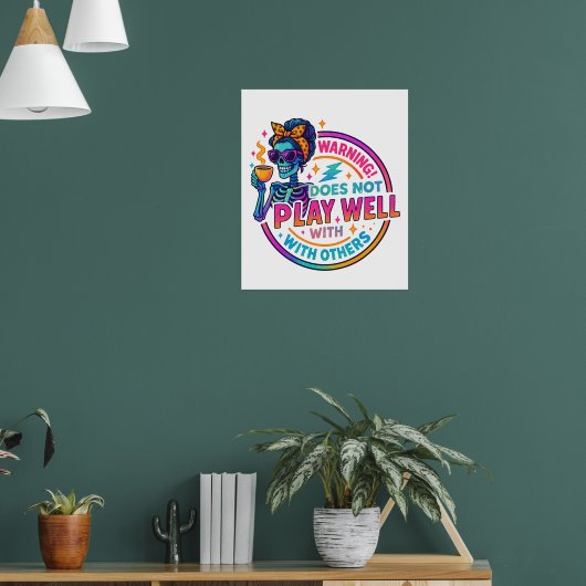 Speelt niet goed… poster (Woonkamer 1)