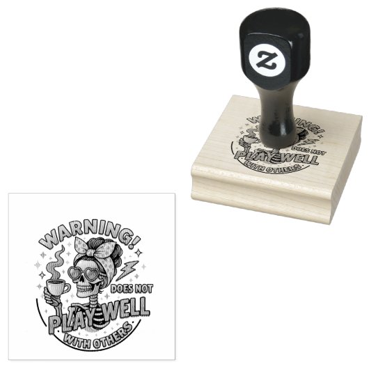 Speelt niet goed… 	rubberstempel (Gestempeld)