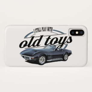 Speelt nog steeds af met Corvettes iPhone X Hoesje