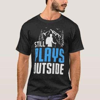 Speelt nog steeds buiten Wandeltocht Grafisch T-shirt